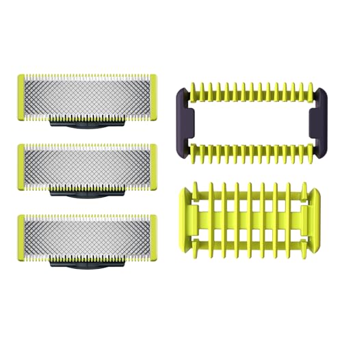 3 Lâminas de reposição + 2 pentes Philips OneBlade