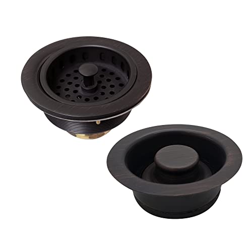 Westbrass D2165-12A 4-1/4" OD Post Style Large Kitchen Basket Strainer with Wast