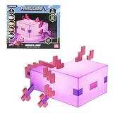 Paladone Minecraft Axolotl Light - Officially Licensed, Five Color Modes, Minecraft Lamp…