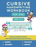 Cursive Handwriting Workbook For Kids Cursive Writing Practi