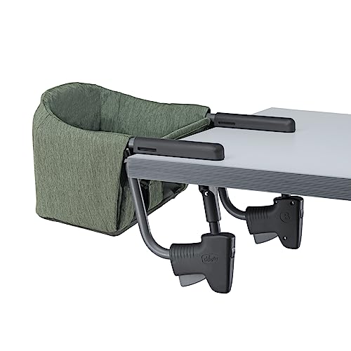 Chicco FastLock™ Silla alta con gancho, silla alta portátil para bebés y niños pequeños, se instala en cuestión de segundos, musgo/verde