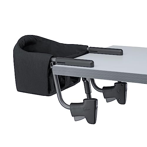 Chicco FastLock™ - Silla alta portátil para bebés y niños pequeños, se instala en cuestión de segundos, color negro y negro