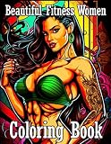 Beautiful Fitness Women Coloring Book Featuring Portraits Of