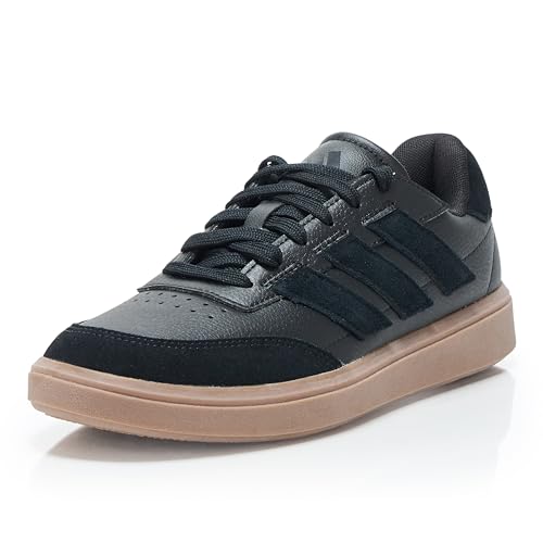 adidas Courtblock - Tenis Deportivos para Hombre, Negro/Negro/Gris, 26.0 cm