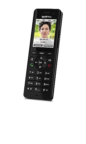 FRITZ!Fon X6 Black DECT-Komforttelefon (hochwertiges Farbdisplay, HD-Telefonie, 