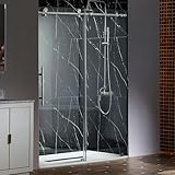 Woodbridge 57 5 60 Wx76 H Soft Close Frameless Shower Door 3