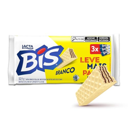 3 Unidades Bis Original Chocolate Branco 100,8g