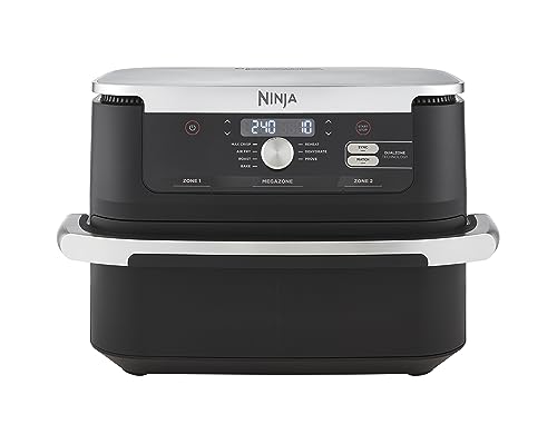 Ninja Foodi FlexDrawer Dual Zone Heißluftfritteuse, Schwarz AF500EU