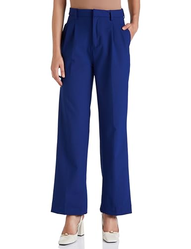 Amazon Brand - Symbol Women's Wide Leg Formal Trouser (High Rise