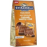 Ghirardelli Milk Chocolate Caramel Waffle Cone Squares Rich