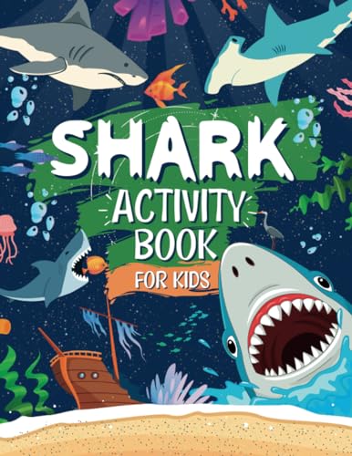 Shark Activity Book For Kids cover
