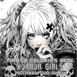 Manga Coloring Book Horror Girls For Teens And Adults Dive I