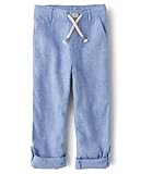 Gymboree,and Toddler Drawstring Linen Pants,Boy That's Blue,8