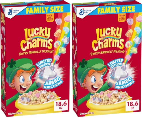 2-Pk 18.6-Oz Lucky Charms Breakfast Cereal w/ Marshmallows