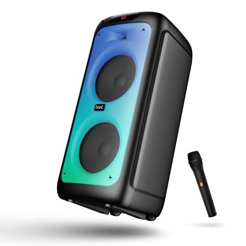 boAt Partypal 390/400 Speaker w/ 160 W Signature Sound, Karaoke with 2 Microphone Input Ports, Up to 6 hrs Playtime