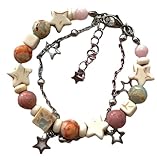 Tyadorw Y2K Star Beaded Bracelets Kawaii Double Layer Bracel