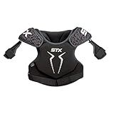 Stx Stallion 75 Lacrosse Shoulder Pad Black Gray Small