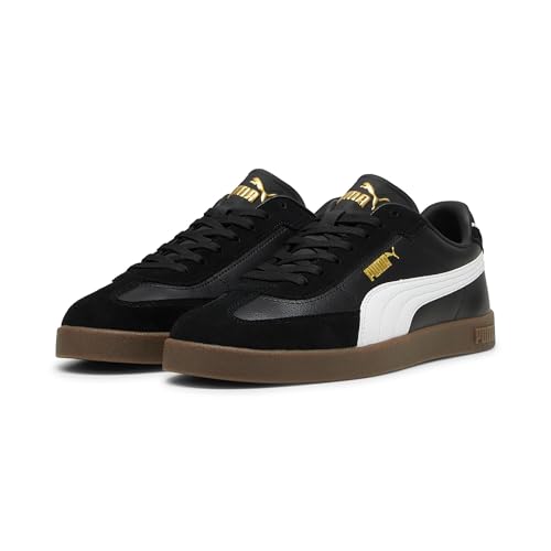 Puma Club II ERA Unisex Sneaker Schwarz Weißgold 8 UK