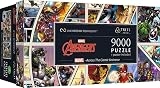 Trefl Across the Comic Universe - Marvel 9000 Jigsaw Puzzle Prime 78"x37" Large Jigsaw, Thick Cardboard, Creative Fun for Adults and Children from 14 Years Old