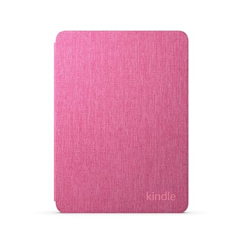 Capa de tecido para Kindle Paperwhite e Kindle Colorsoft, leve, dobrável e resistente a água – Cor Rosa Framboesa