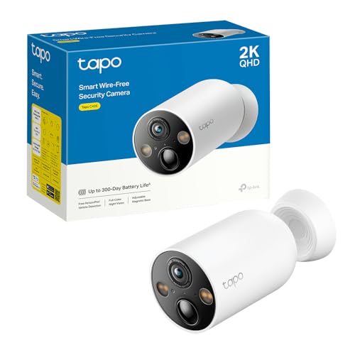 Tapo [2024 Nuevo] C425 - Cámara Wi-Fi de Batería para Exterior/Interior, 2K QHD,