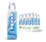 Karma Energy Drink – 12 Pack, Blueberry Watermelon Caffeinated Water with Cognizin® Nootropics, Vitamins & Immune Support, Low Calorie
