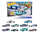 Hot Wheels 10 Pack Of Toy Race Cars Includes 1 64 Scale Corv