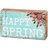 Primitives By Kathy Happy Spring Sign For Home D Cor Natural