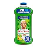 Mr. Clean All Purpose Cleaner, Floor Cleaner for Mopping Home, Bathroom, & Kitchen, Cleaning Liquid for Mop & Bucket, Cleaning Supplies, Multi-Surface Dilutable, Gain, 41oz