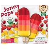 JonnyPops Organic Summer Sunrise Frozen Pops 8ct