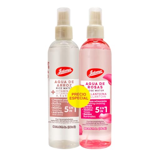 Jaloma | Duo Pack Agua de Rosas 250 ml y Agua de Arroz 250 ml