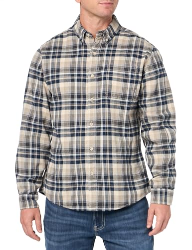 Eddie Bauer Men's Flannel, Stone
