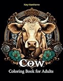 Cow Coloring Book For Adults 50 Motivational Illustrations F
