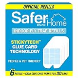 Safer Home Fly Trap Refill 6 Count Refill Pack Of Glue Cards