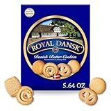 Royal Dansk Danish Butter Cookies, Premium Assorted Cookies, Great for Sharing and Gifting, 2 Packs, 5.64 oz