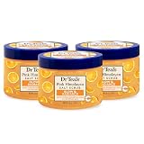 Dr Teal's Pink Himalayan Salt Body Scrub, Glow & Radiance with Pure Epsom Salt & Citrus Essential Oils 16 oz (Pack of 3)