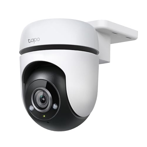 Tapo TP-Link TC40, [Nueva Generación] Cámara de Seguridad Wi-Fi para Exteriores, 1080P con Visión Nocturna, Detección de Movimiento, Funciona con Alexa