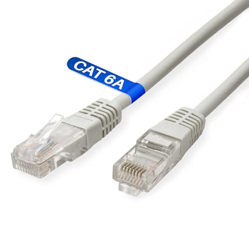 Atlantis Cavo di Rete Cat 6A: Netzwerkkabel UTP (Patchkabel) Kategorie Cat-6A Ra