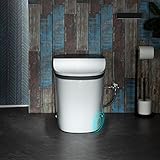 WOODBRIDGE Smart Toilet with 1000g MaP Flush Score, Foam Shield, Moving Dryer, ADA Comfort Height, Auto Flush, Blackout Flush, Auto Open & Close, Heated Seat, Bidet Toilet with Tank Built in (B0930S)