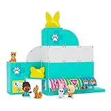 Tile Town Pet Vet Magnetic Tiles Set, 48 Piece Magnet Tiles for Kids with Sound and Lights, Innovative Action Play Kids Magnetic Tile Toys, Ages 3-6