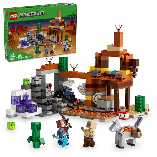 LEGO® Minecraft® La Mina de los Páramos Juguete de construcción basado en el Videojuego, Set de exploración y Aventuras construibles, Ideal como Regalo para niños y niñas de 8 años o más 21263