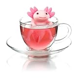Genuine Fred RELAXOLOTL Tea Infuser, Cute Axolotl Design, For Loose Leaf Tea, Flexible, Easy to Clean Silicone, Fun Gift for Tea Lovers, Clever Kitchen Gadget