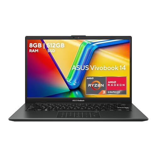 ASUS Laptop Vivobook Go 14/14" FHD/AMD Ryzen 3 7320U/8GB RAM/512GB SSD/Numberpad/Teclado en Español (Garantía y Servicio en México)