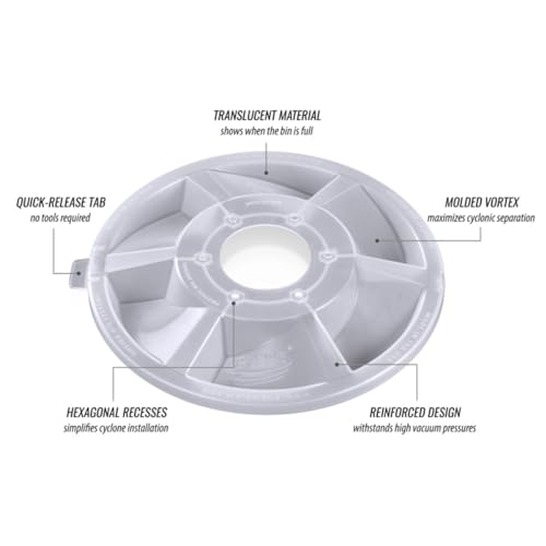 Oneida Air Systems Dust Deputy 2.5 Deluxe All Clear Cyclone Separator Kit