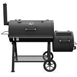 Oklahoma Joe S Highland Offset Charcoal Smoker And Grill Wit