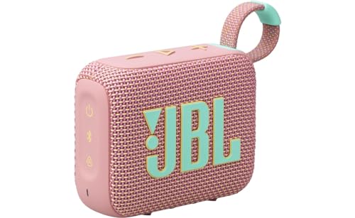 JBL Go 4 in Pink – Tragbare Bluetooth-Lautsprecher-Box mit JBL Pro Sound, tiefem
