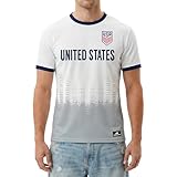 Icon Sports Officially Licensed US Soccer Federation Game Day Shirt - Unisex Adult - USSF211GD White L