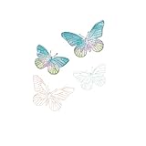 Sizzix A5 Clear Stamps Framelits Dies Painted Pencil Butterf