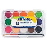 Prang Mini Watercolor Paint Set 15 Assorted Colors And Mini