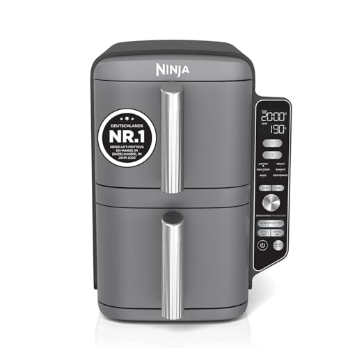 Ninja Double Stack XL Air Fryer Heißluftfritteuse, 9,5L Airfryer, SL400EU